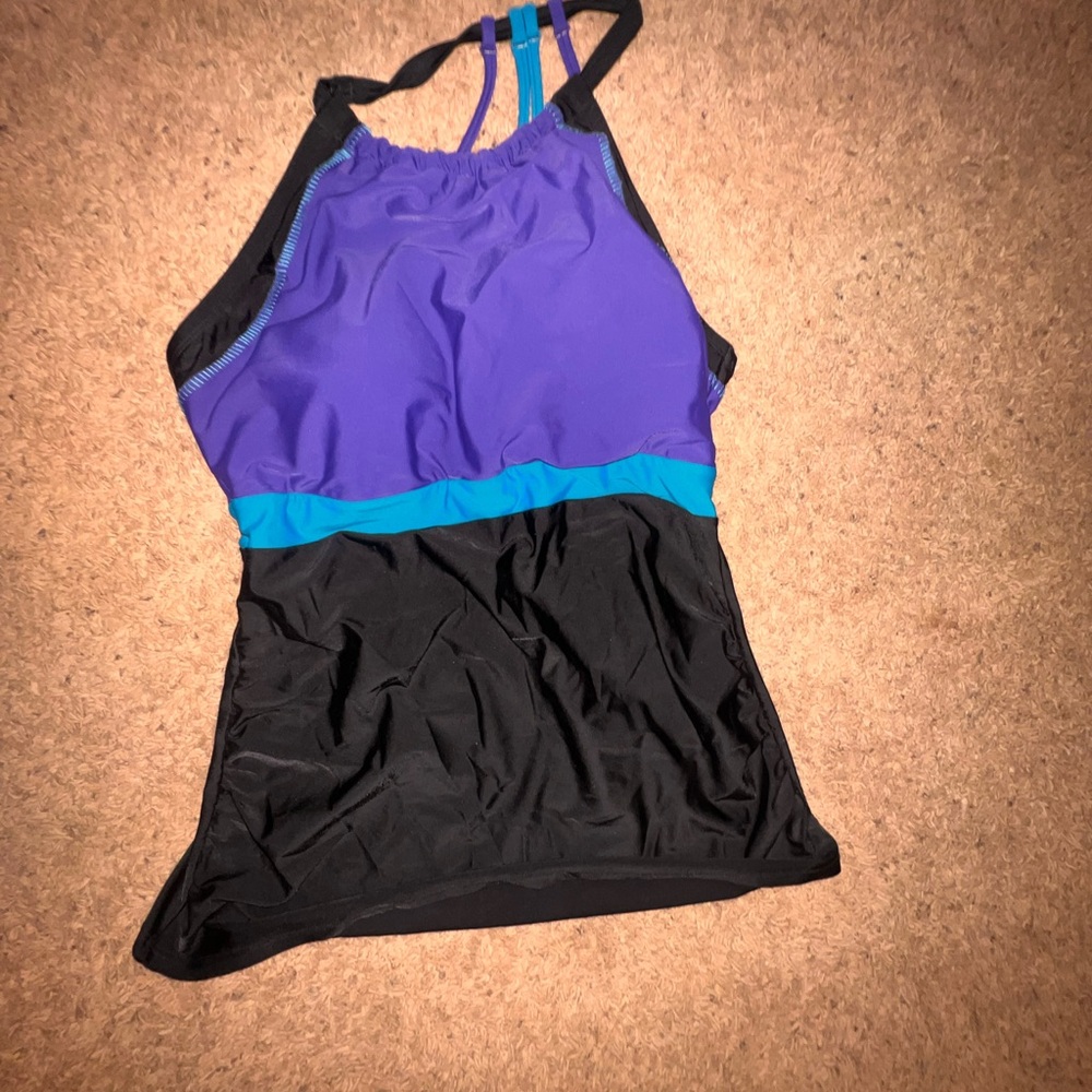 Cacique/ Lane Bryant Multicolor Swim Tankini Top